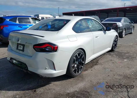 2025 BMW M240 I xDrive из США, поврежденный, VIN 3MW53CM05S8F76634